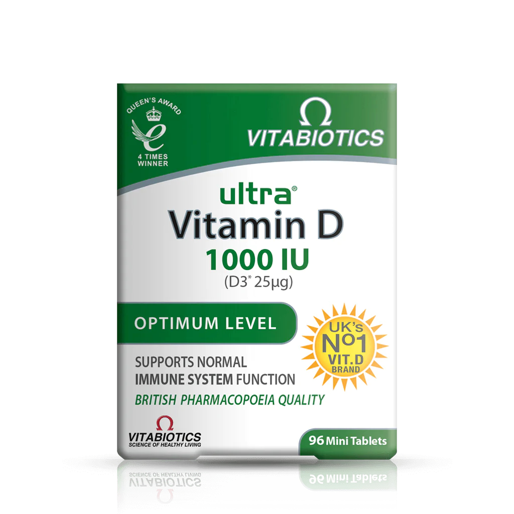 Vitabiotics Ultra Vitamin D3 1000/2000 IU 96 Tablets