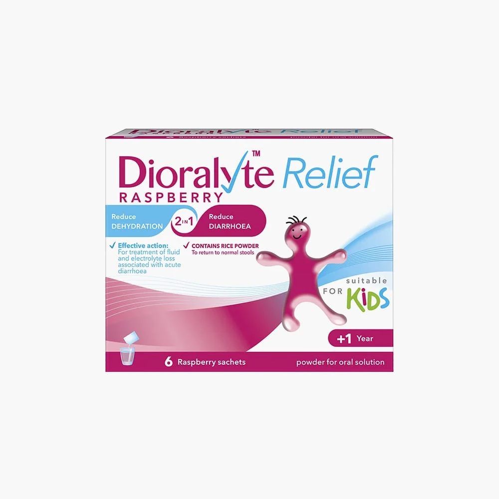 Dioralyte Relief Raspberry Flavour 6 Sachets