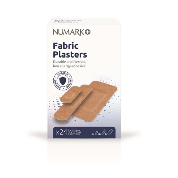 Numark Fabric Assorted Plasters 24 Plasters