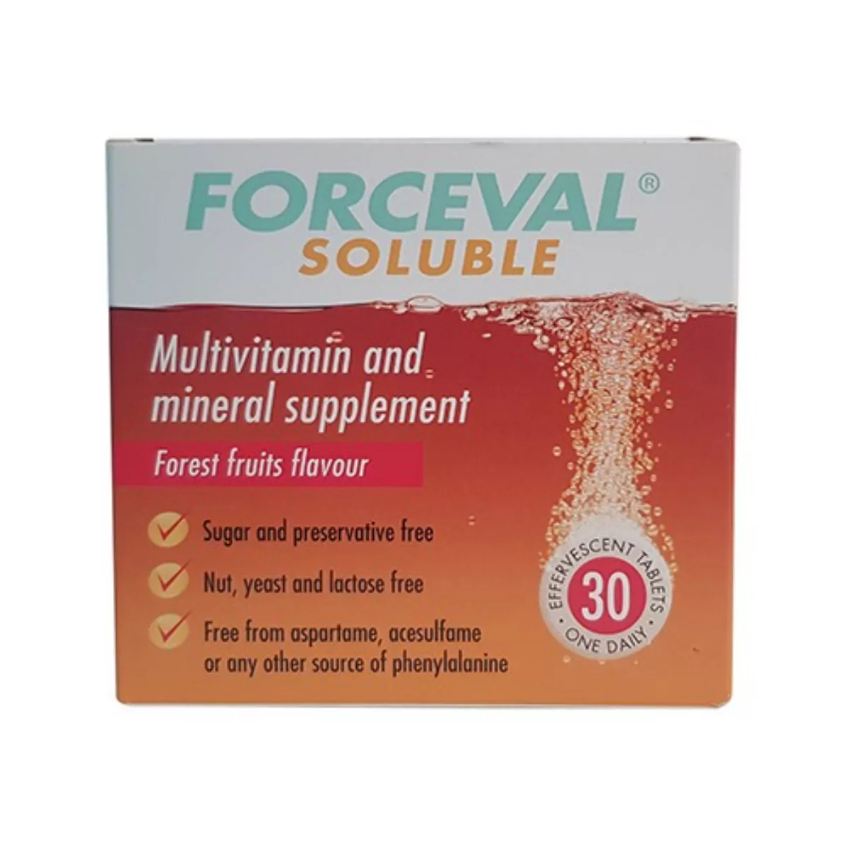 Forceval Soluble Multivitamin Tablets 30 Tablets