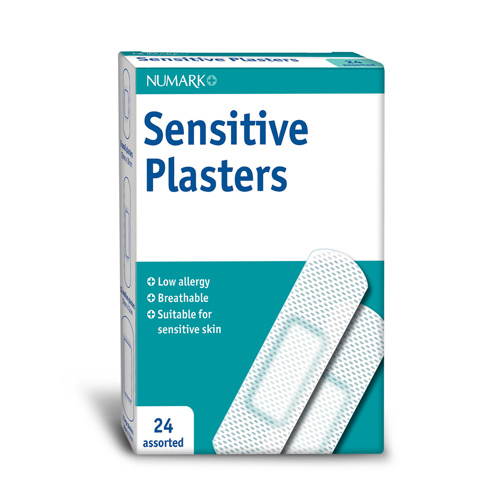Numark Sensitive Plasters 24 Assorted