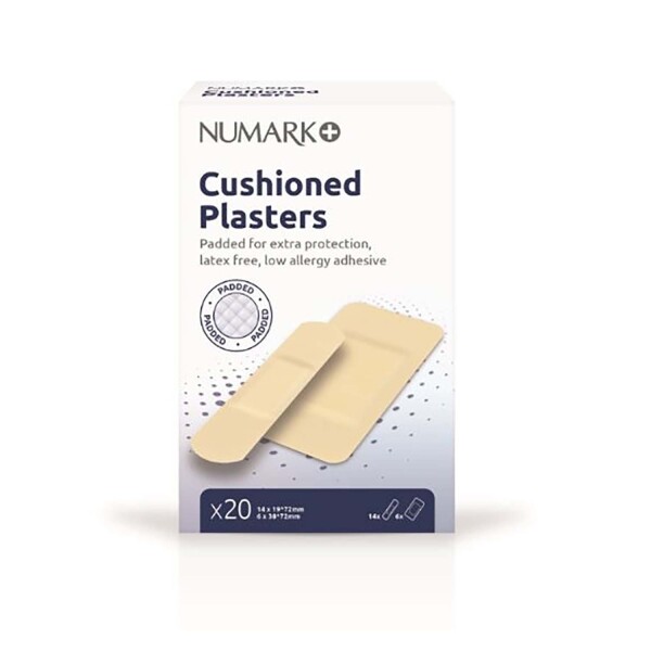 Numark Cushioned Assorted Plasters 20 Plasters