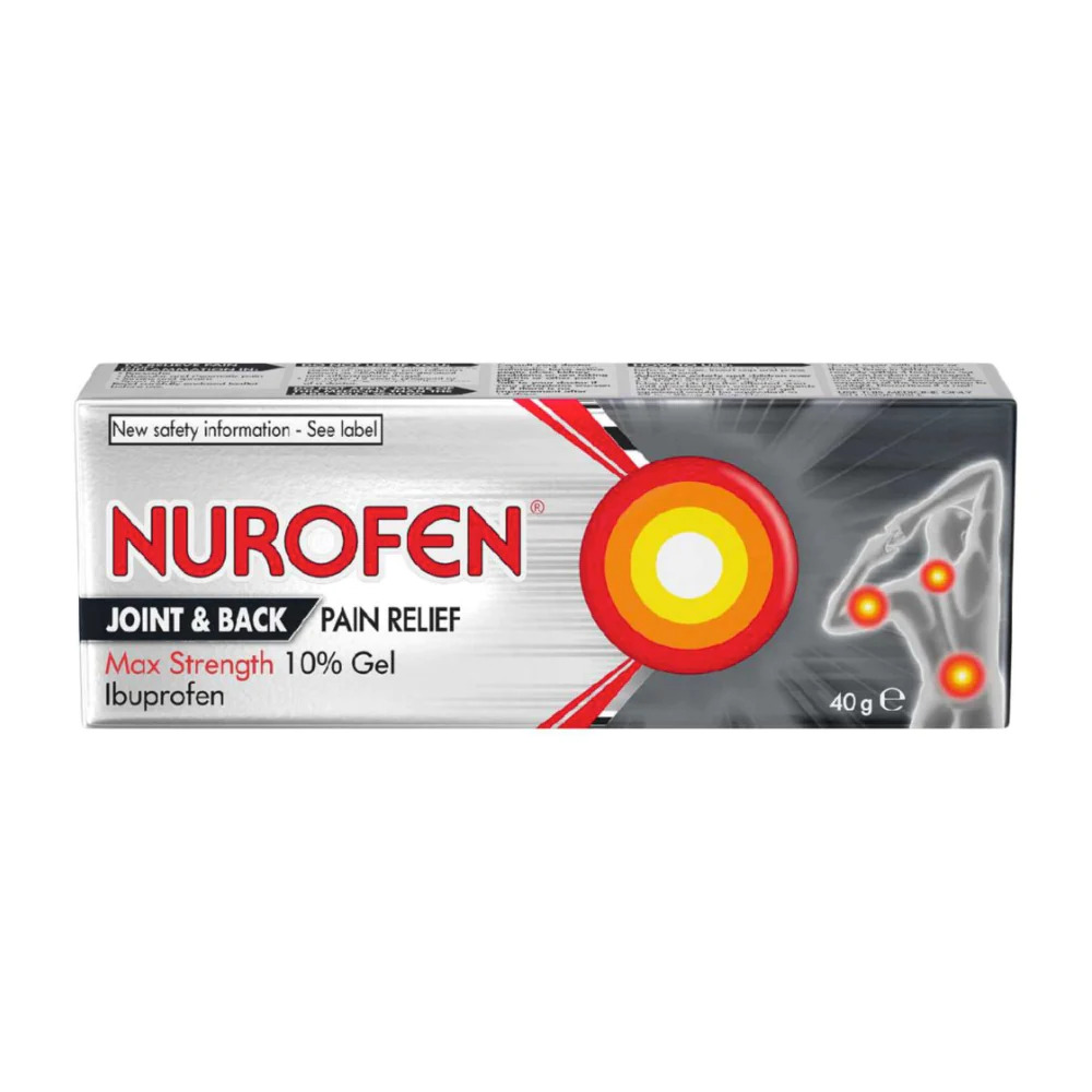 Nurofen Joint & Back Max Strength 10% Gel 40g