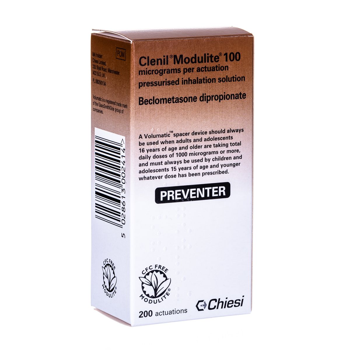 Clenil Modulite (Beclomethasone) Preventer Inhaler