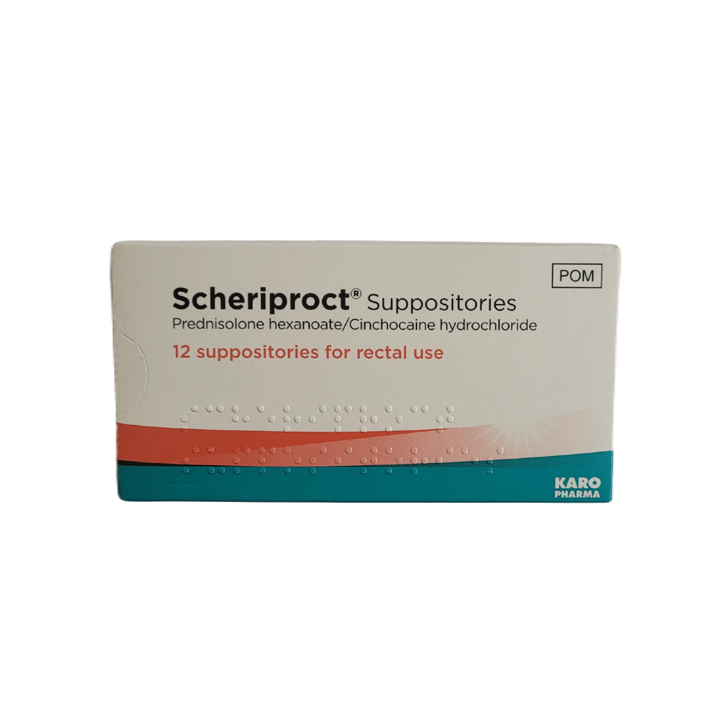 Scheriproct Suppositories 12 Suppositories