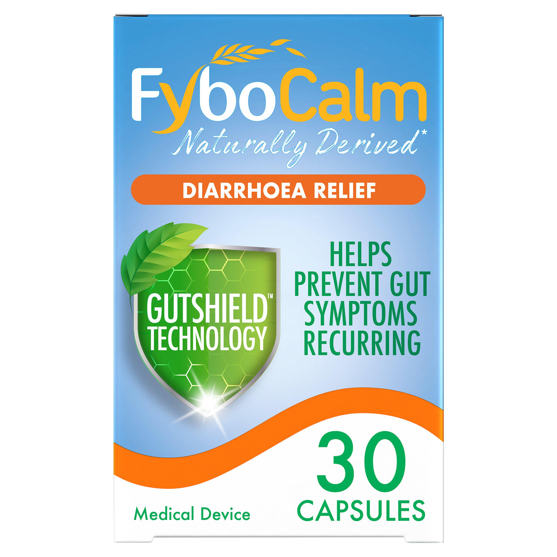 FyboCalm Diarrhoea Relief Capsules 30 Capsules