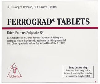 Ferrograd 325mg Tablets 30 Tablets