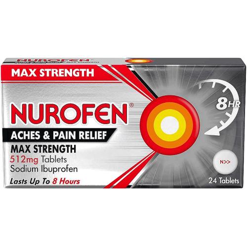 Nurofen Joint & Back Pain Relief 512mg 24 Tablets