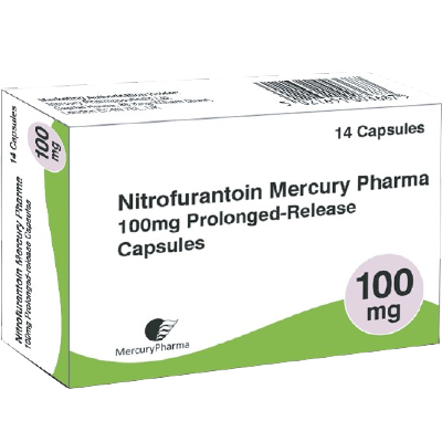 Nitrofurantoin Mercury Pharma 100mg 6 Capsules
