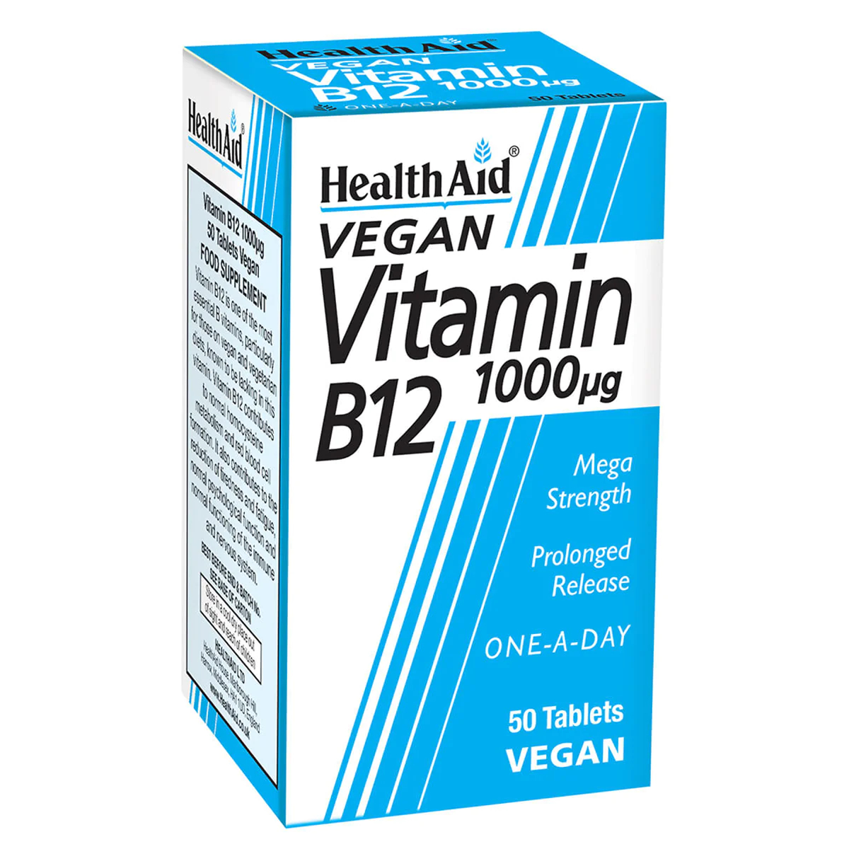 HealthAid Prolonged Release Vitamin B12 1000ug 50 Tablets
