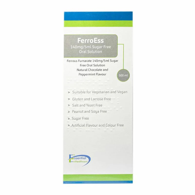 FerroEss Ferrous Fumarate 140mg/5ml Liquid 300ml