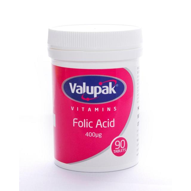 Valupak Vitamins Folic Acid 400mcg (90)
