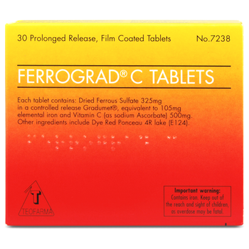 Ferrograd C Tablets 30 Tablets