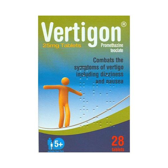 Vertigon 25mg Tablets 28 Tablets