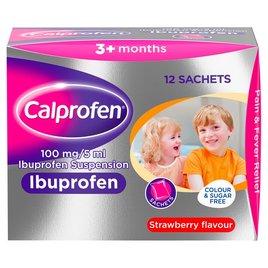Calprofen Ibuprofen Sugar Free Sachets (12)