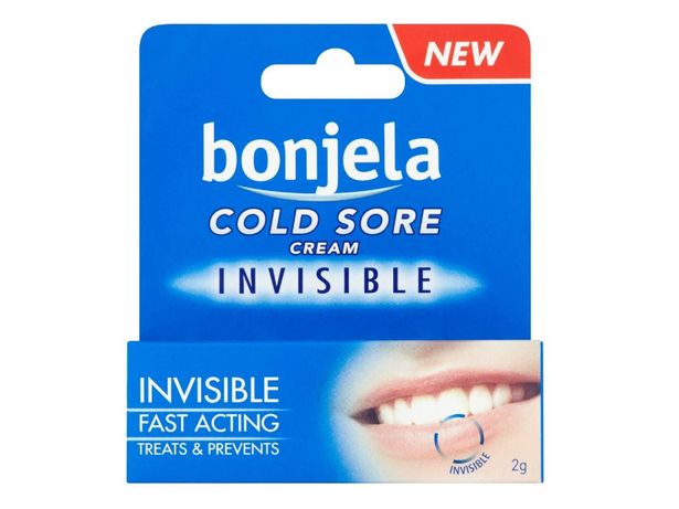 Bonjela Cold Sore Invisible Cream 2g