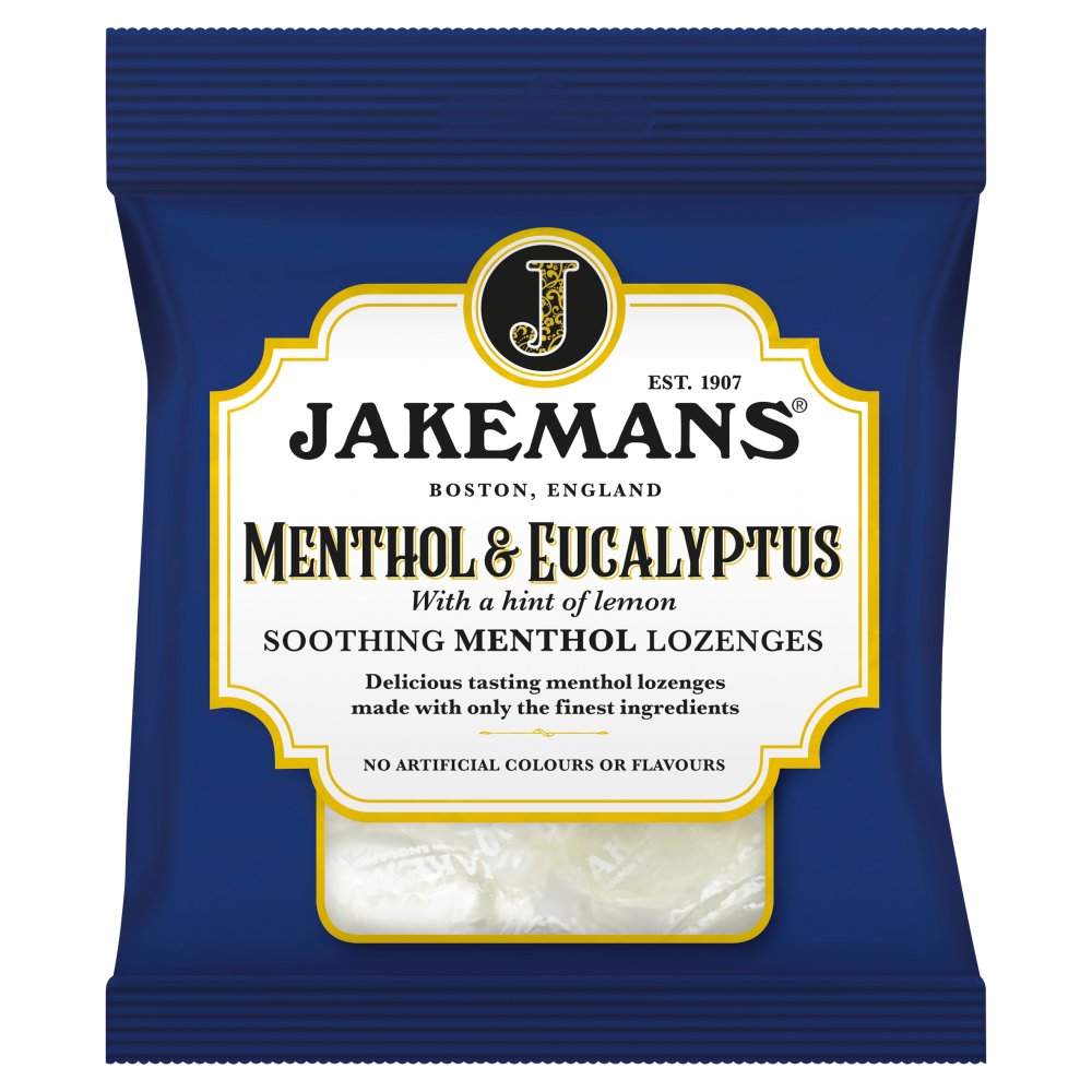 Jakemans Extra Strong Sweets Menthol & Eucalyptus 73g