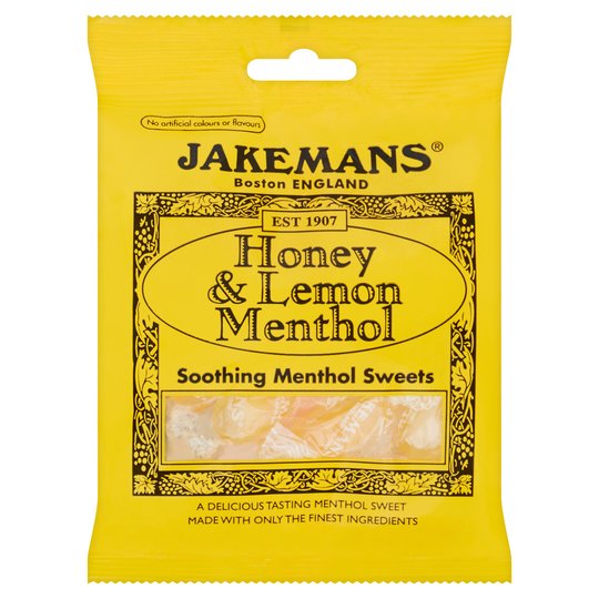 Jakemans Honey & Lemon Menthol Sweets 100g