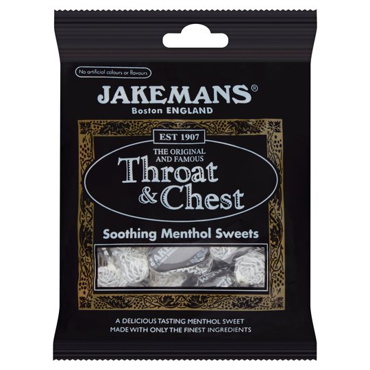 Jakemans Throat & Chest Menthol Sweets 100g