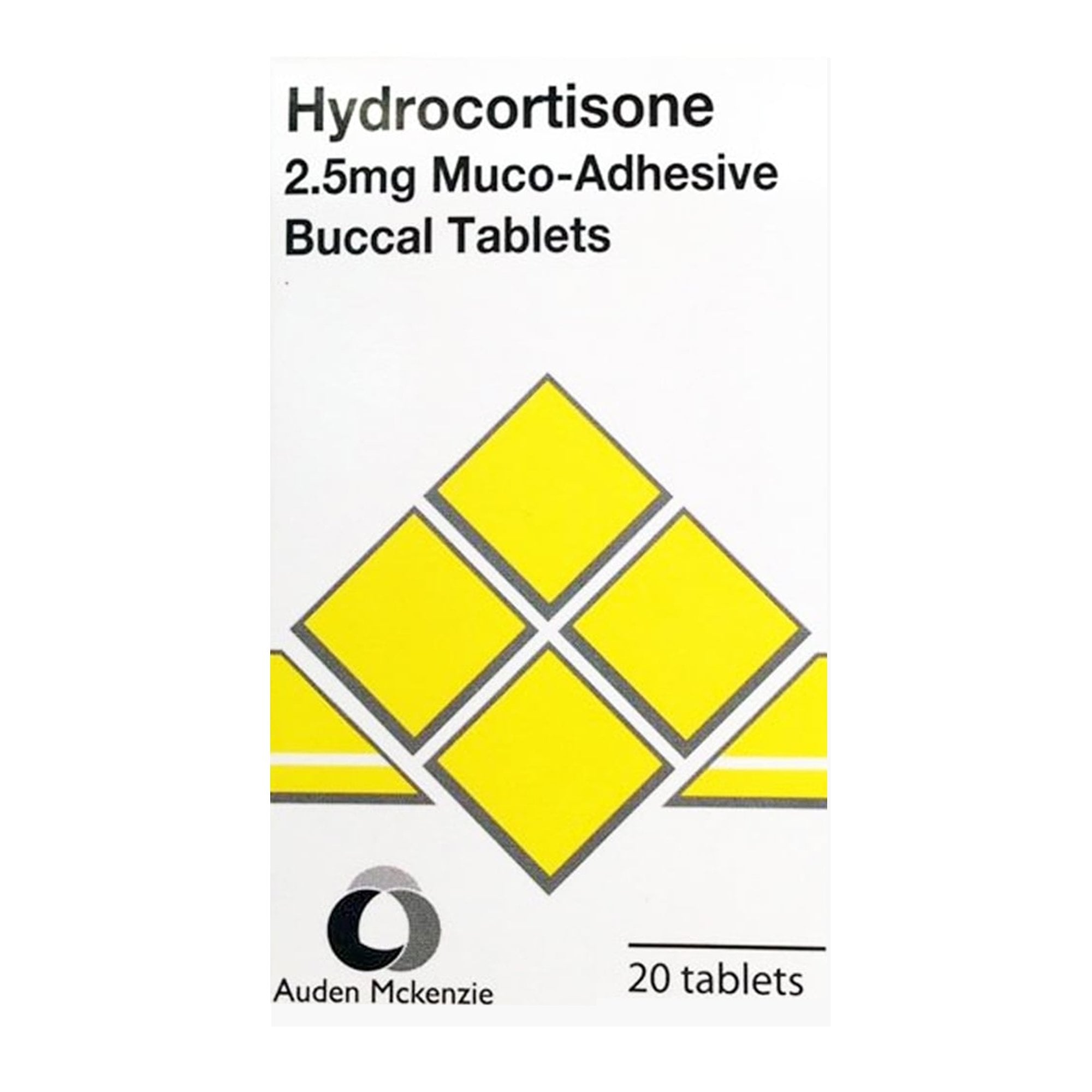 Hydrocortisone 2.5mg Muco-Adhesive Buccal Tablets (20)