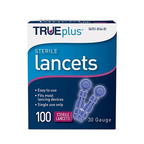 TruePlus Lancets 30 & 33 Gauge (100)