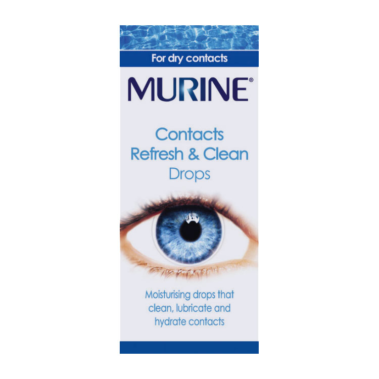 Murine Contacts Refresh & Clean Eye Drops 15ml