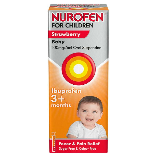 Nurofen For Children Baby 3+ Months Strawberry Flavour