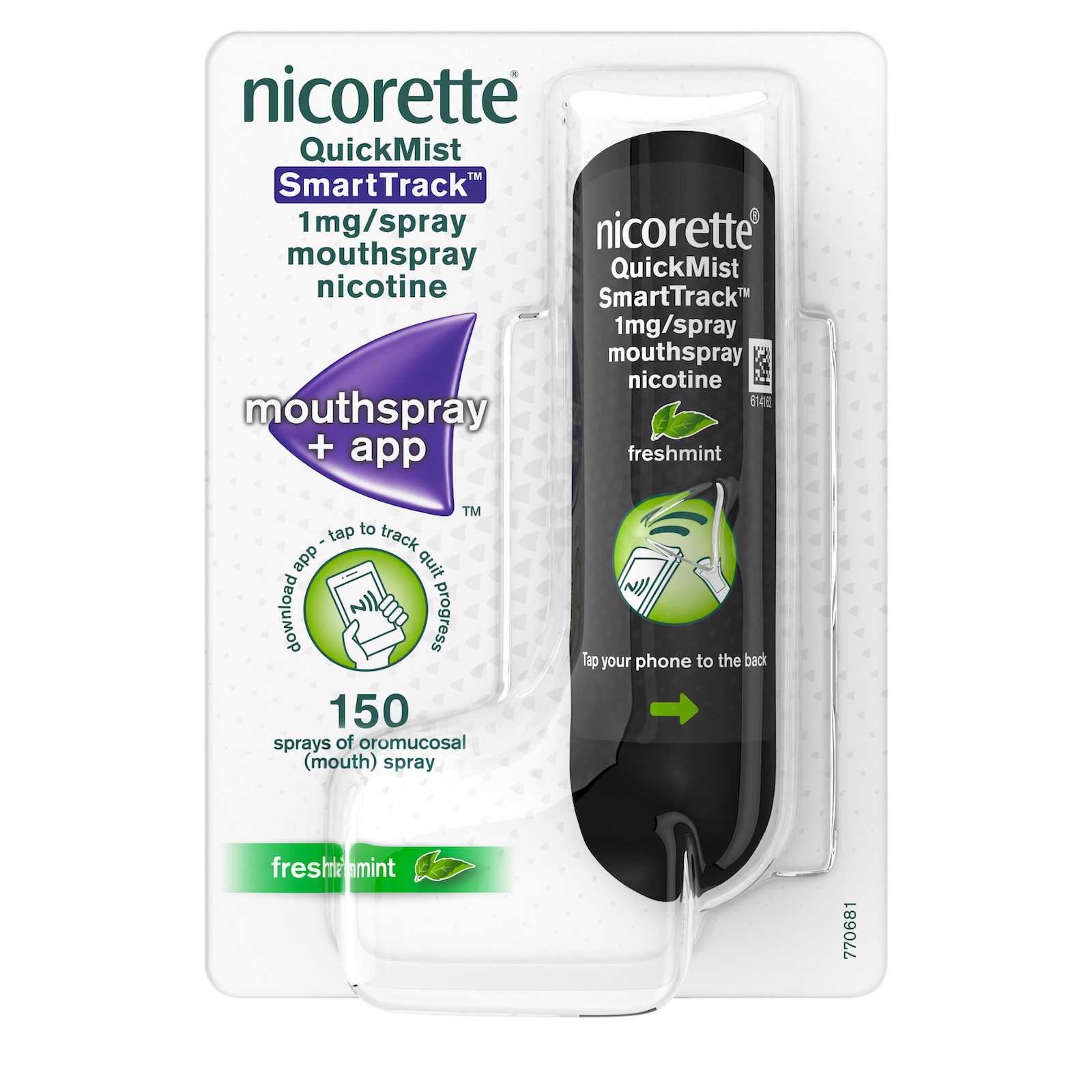 Nicorette QuickMist SmartTrack 1mg Spray Single