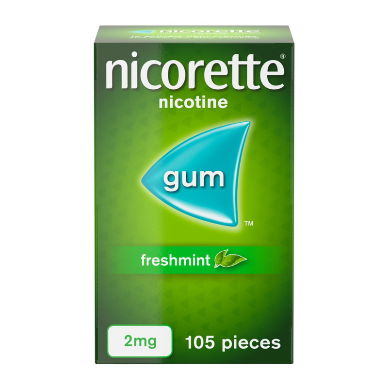 Nicorette Freshmint 2mg Gum 105 Pieces