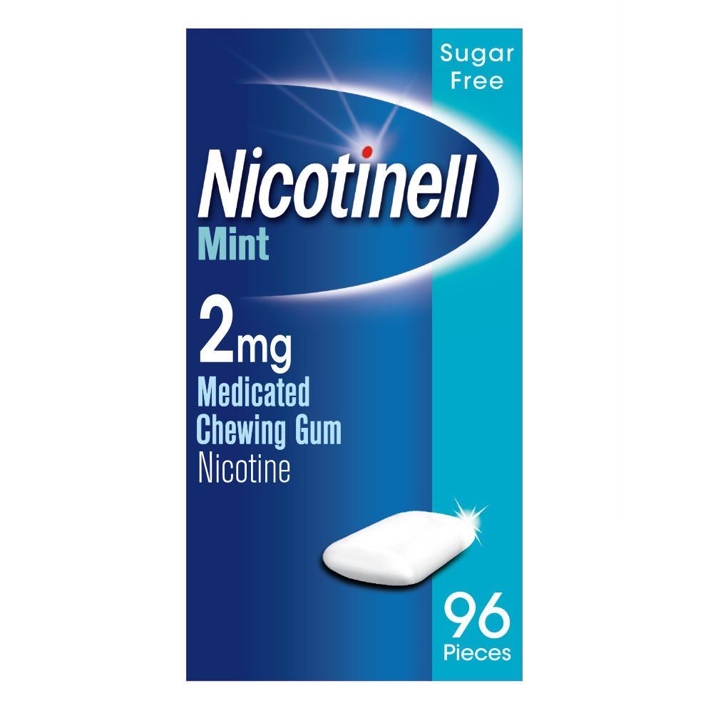 Nicotinell Mint 2mg Medicated Chewing Gum 96 Pieces