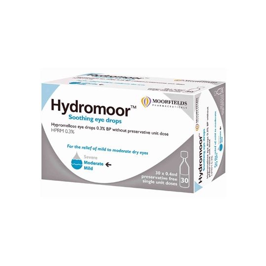 Hydromoor Soothing Eye Drops 30 Single Dose Units