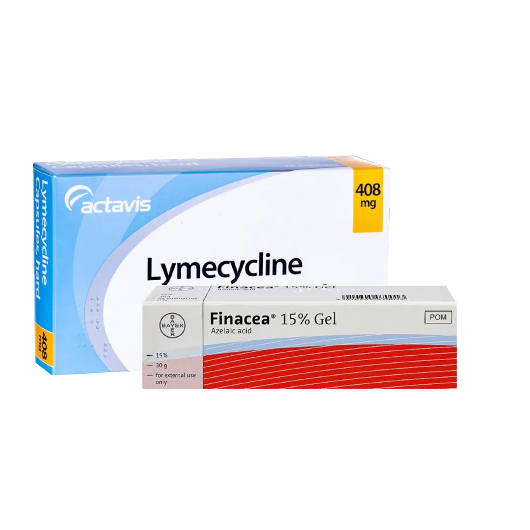 Lymecycline Capsules (84 Capsules) and Finacea 15% Gel