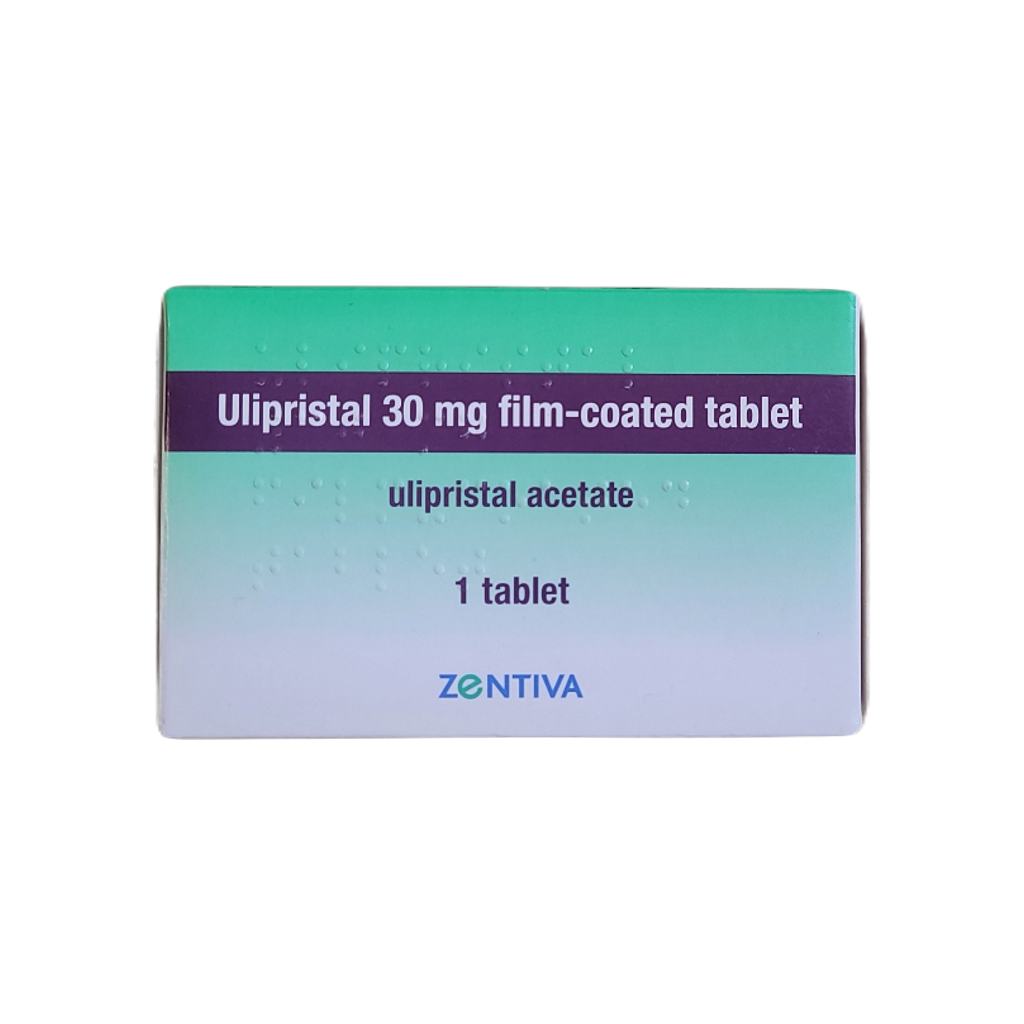 Ulipristal 30mg film-coated tablet 1 Tablet