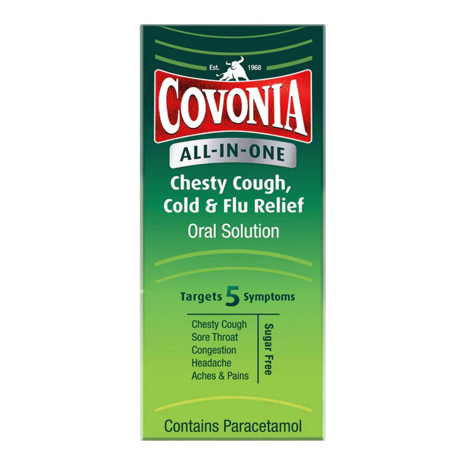 Covonia All-In-One Chesty Cough, Cold & Flu Relief Oral Solution 160ml