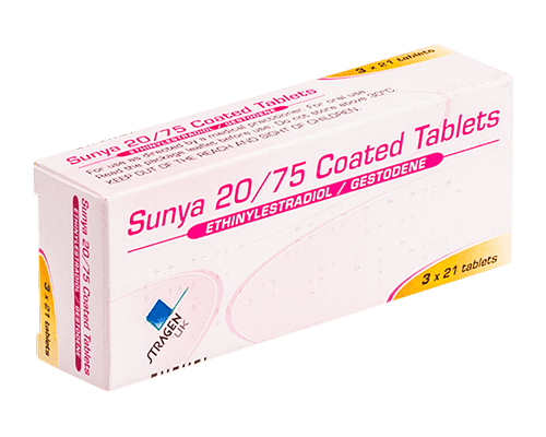 Sunya 20/75mcg Tablets