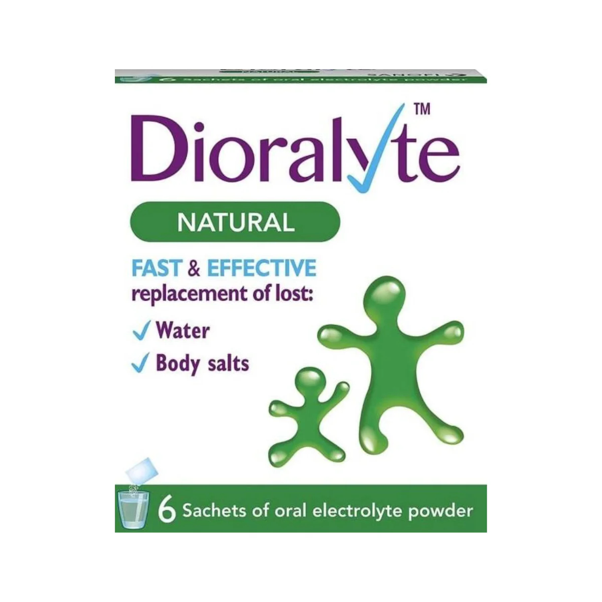Dioralyte Natural Sachets 6 Sachets
