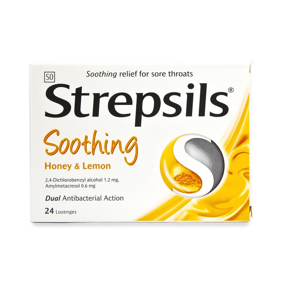 Strepsils Soothing Honey and Lemon Lozenges 24 Lozenges