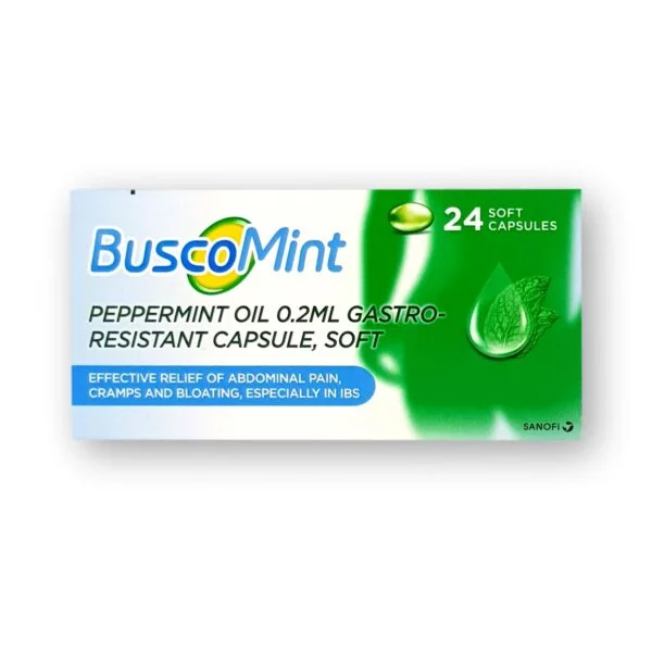 BuscoMint Peppermint Oil Gastro-Resistant 24 Capsules
