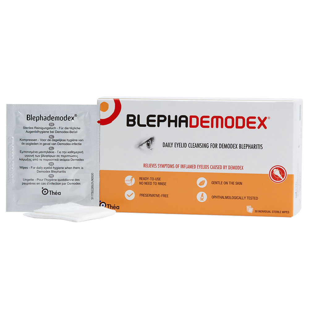 Blephademodex Daily Eyelid Cleansing Wipes 30 Wipes