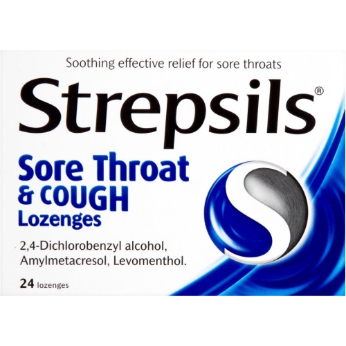 Strepsils Sore Throat and Cough 24 Lozenges