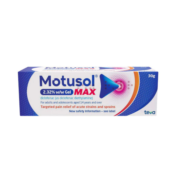 Motusol Max 2.32% Gel 30g