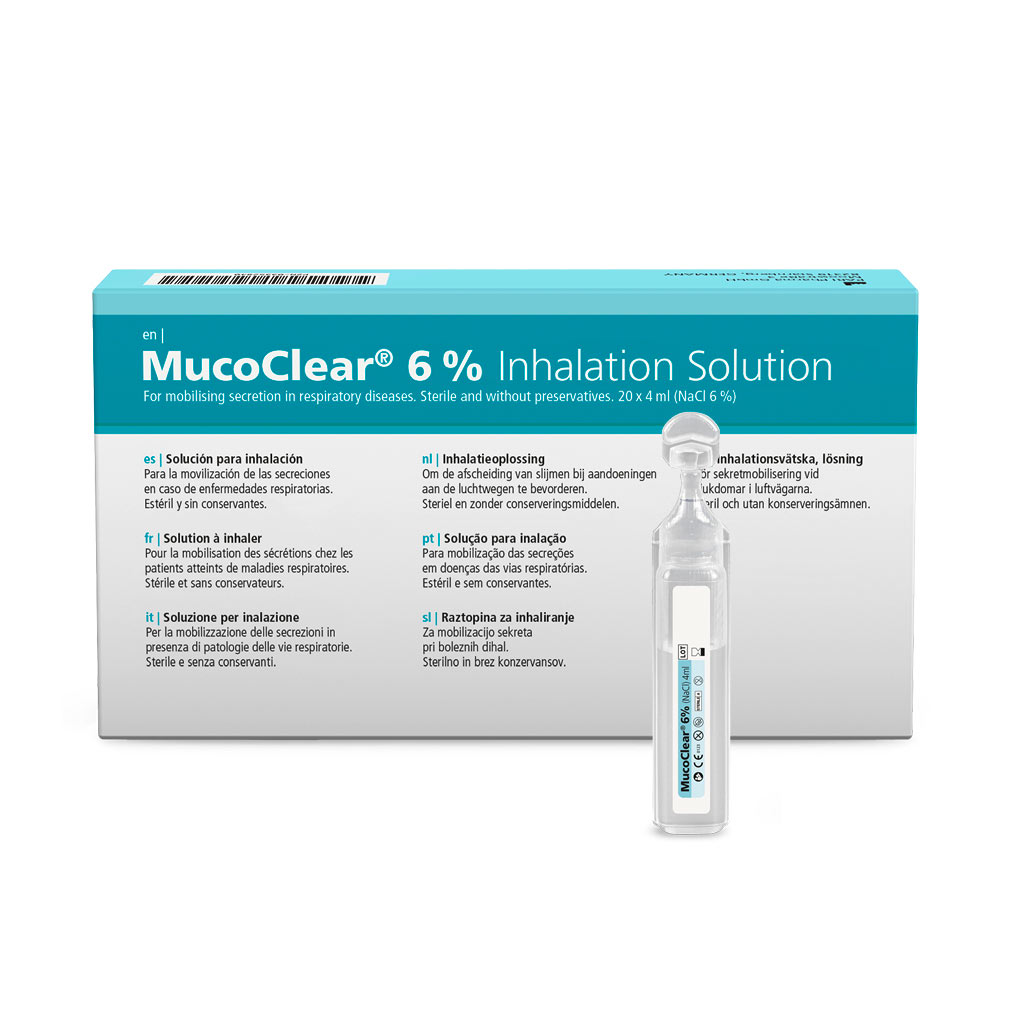MucoClear 6% Inhalation Solution Ampoules 60 Pack