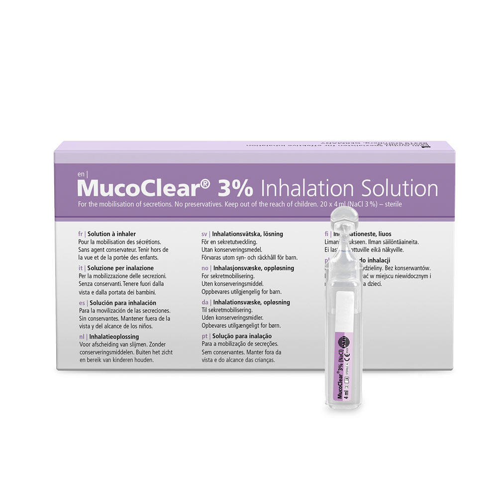 MucoClear 3% Inhalation Solution Ampoules 60 Pack