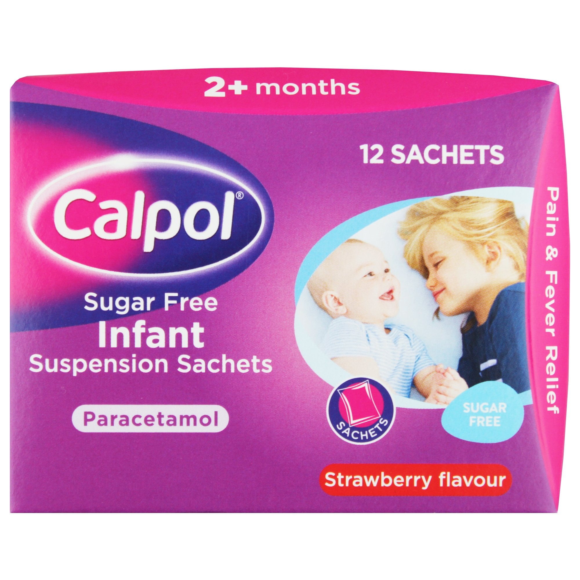 Calpol Infant Sugar Free Suspension Sachets 12 Sachets