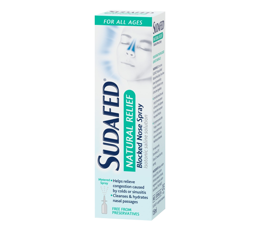 Sudafed Natural Relief Blocked Nose Spray 15ml
