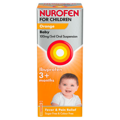 Nurofen For Children Baby 3+ Months Orange Flavour