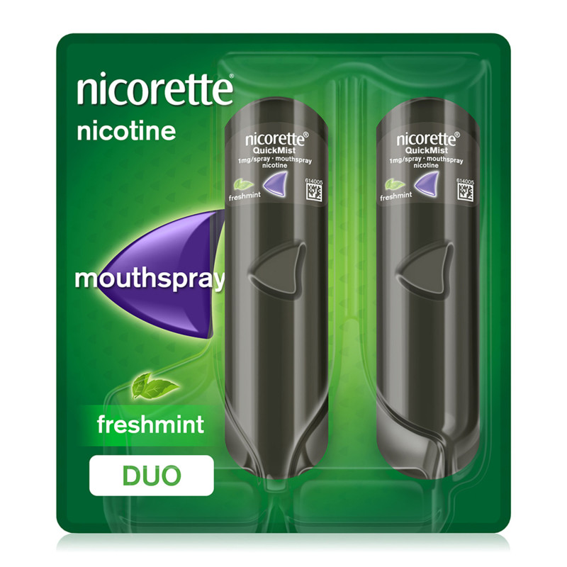 Nicorette QuickMist Freshmint 1mg Mouthspray Duo Pack