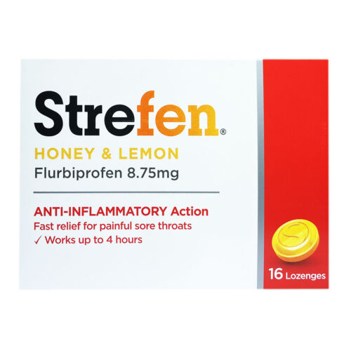 Strefen Throat Lozenges Honey & Lemon 16 Lozenges
