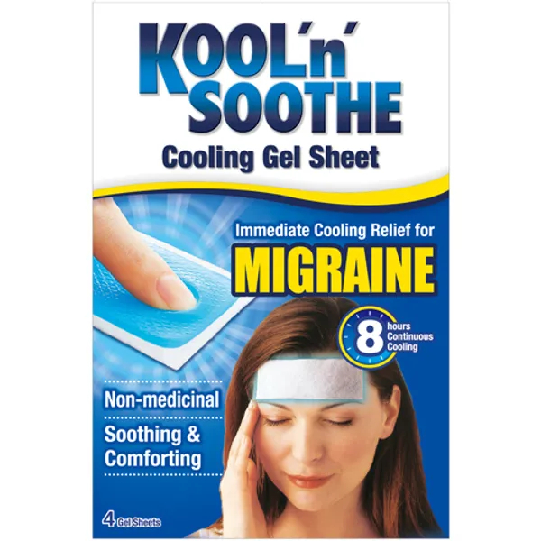 Kool ânSoothe Migraine Gel Sheet 4 Pack