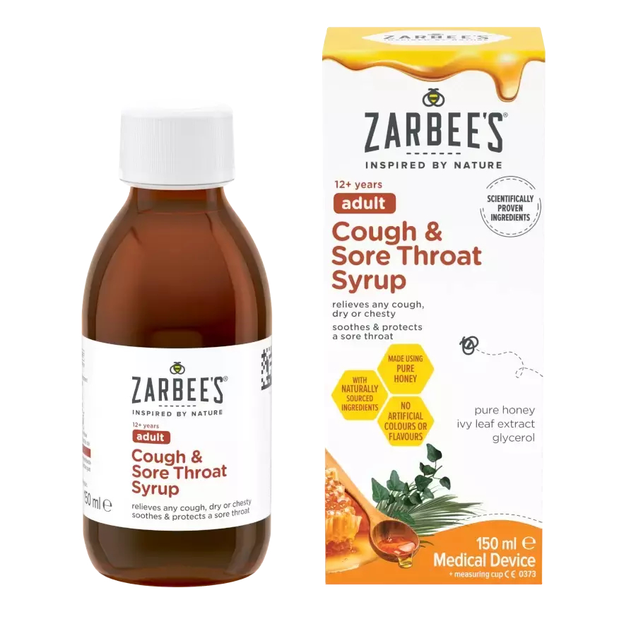 Zarbee Adult Cough & Sore Throat Syrup 150ml